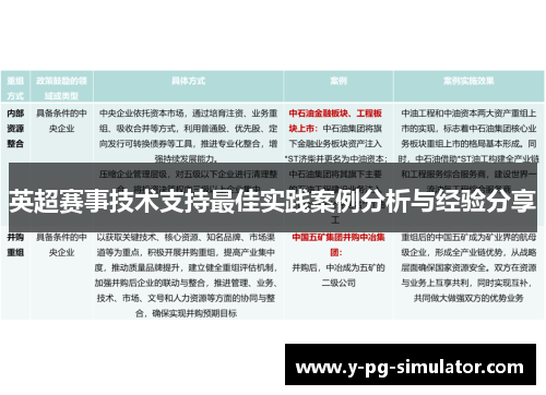 英超赛事技术支持最佳实践案例分析与经验分享